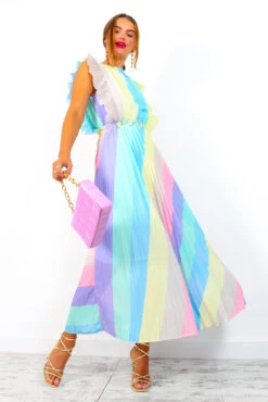 Mamma Mia - Pastel Stripe Maxi Dress 13 Mamma Mia - Pastel Stripe Maxi Dress -Fashion Clothing Store MammaMia PastelStripeMaxiDress 9