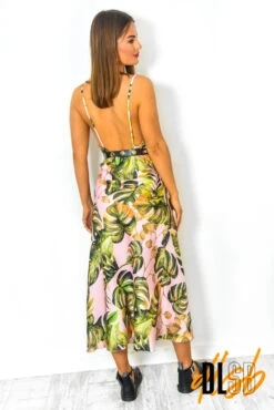 Miami - Blush Tropical Slip Dress -Fashion Clothing Store Miami BlushTropicalSlipDress 6