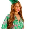 My Fascination - Green Feather Mesh Fascinator