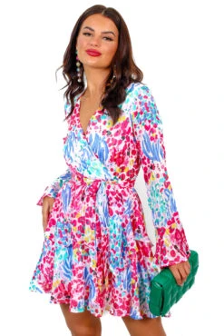 Never Second Best - Pink Multi Floral Mini Dress 9 Never Second Best - Pink Multi Floral Mini Dress -Fashion Clothing Store NeverSecondBest PinkMultiFloralMiniDress 5