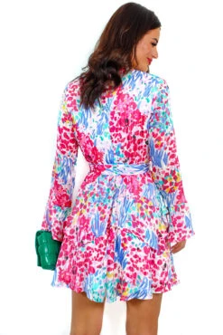 Never Second Best - Pink Multi Floral Mini Dress 13 Never Second Best - Pink Multi Floral Mini Dress -Fashion Clothing Store NeverSecondBest PinkMultiFloralMiniDress 6