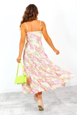 AX Paris Nobody But You - Pink Multi Animal Strappy Midi Smock Dress -Fashion Clothing Store NobodyButYou PinkMultiAnimalStrappyMidiSmockDress 7