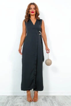 Not Messing Around - Black Wrap Jumpsuit -Fashion Clothing Store NotMessingAround BlackWrapJumpsuit5