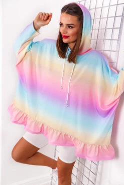 Not So Basic - Multi Frill Hem Hoodie