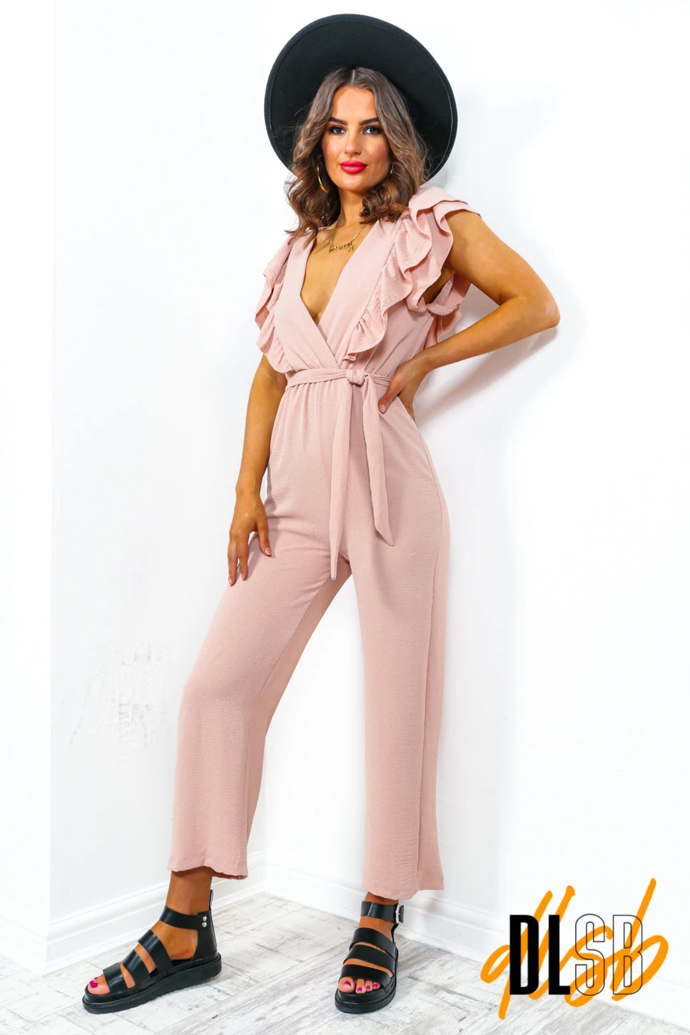 Number One - Blush Frilled Jumpsuit 2 Number One - Blush Frilled Jumpsuit - Image 2