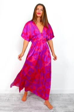 Once In A Lifetime - Fuchsia Purple Floral Maxi Dress 11 Once In A Lifetime - Fuchsia Purple Floral Maxi Dress -Fashion Clothing Store OnceInALifetime FuchsiaPurpleFloralMaxiDress 1