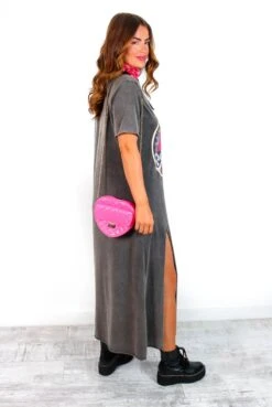 Peace Of My Heart - Multi Acid Wash Graphic T-shirt Dress -Fashion Clothing Store PeaceOfMyHeart MultiAcidWashGraphicT shirtDress 5