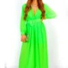 Pleat You Right - Neon Green Pleated Jumpsuit
