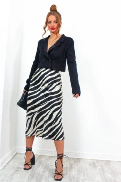 Power Move - Black Cropped Blazer