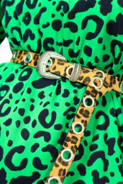 She's A Belter - Beige Leopard Print Eyelet Buckle Belt -Fashion Clothing Store She sABelter BeigeLeopardPrintEyeletBuckleBelt 3