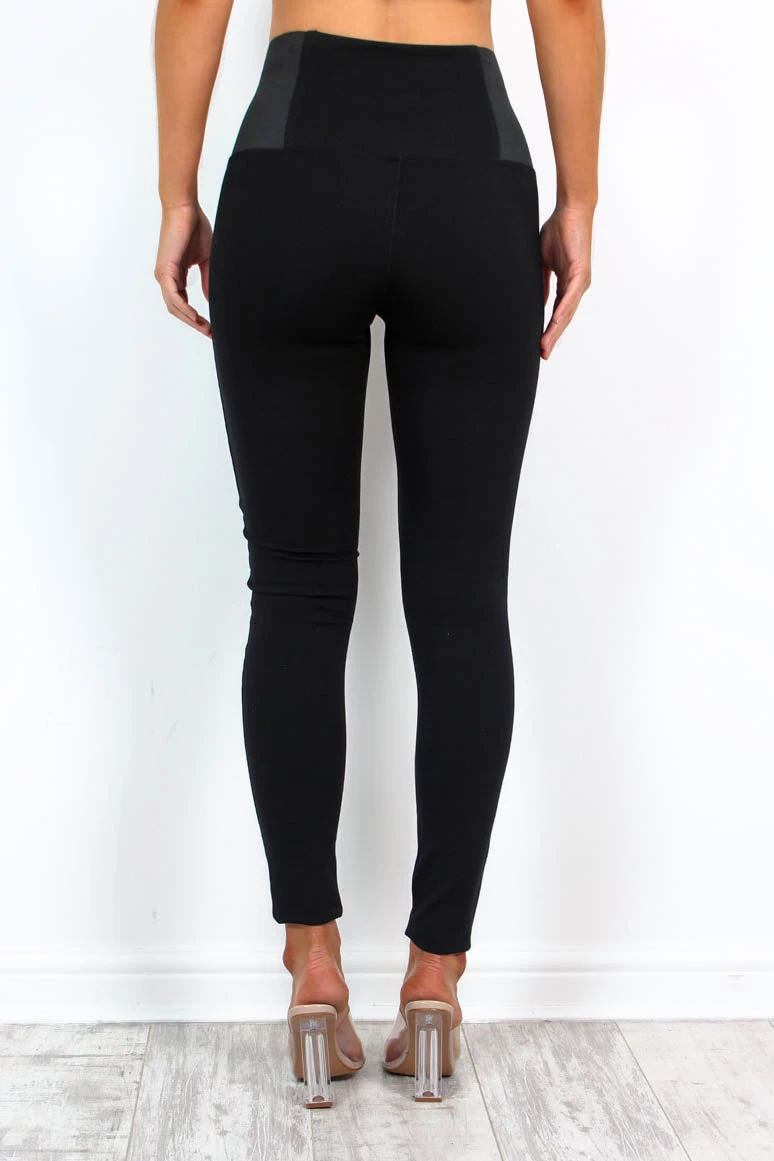 Snatch You Up - Black Waist Cinching Leggings 4 Snatch You Up - Black Waist Cinching Leggings - Image 4