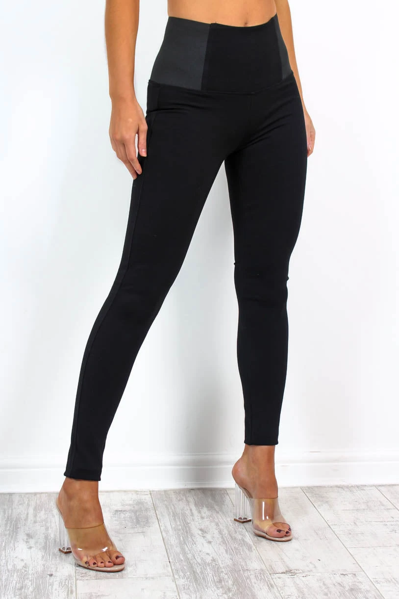Snatch You Up - Black Waist Cinching Leggings 3 Snatch You Up - Black Waist Cinching Leggings - Image 3