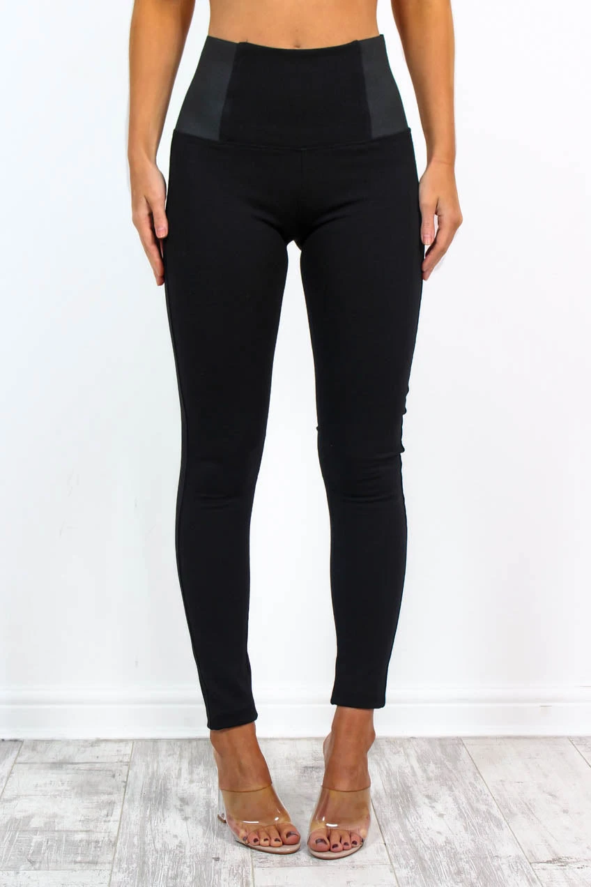 Snatch You Up - Black Waist Cinching Leggings 1 Snatch You Up - Black Waist Cinching Leggings