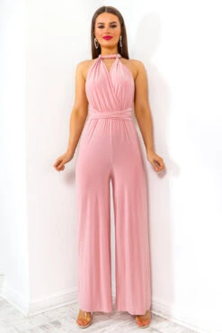 So Sophisticated - Blush Multi-Tie Jumpsuit 28 So Sophisticated - Blush Multi-Tie Jumpsuit -Fashion Clothing Store SoSophisticated BlushMulti TieJumpsuit 12