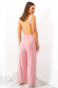 So Sophisticated - Blush Multi-Tie Jumpsuit 25 So Sophisticated - Blush Multi-Tie Jumpsuit -Fashion Clothing Store SoSophisticated BlushMulti TieJumpsuit 3