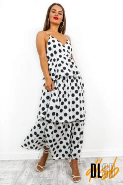 Spots Your Problem? - White Polka Dot Maxi Dress -Fashion Clothing Store SpotsYourProblem WhitePolkaDotMaxiDress 5
