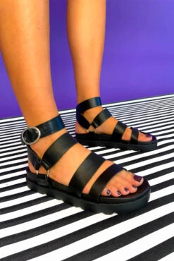 Stand By Me - Black Sandals -Fashion Clothing Store Stand By Me Black Sandals 2