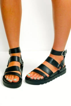 Stand By Me - Black Sandals -Fashion Clothing Store StandByMe BlackSandals5