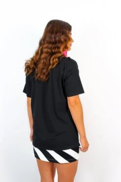 Standin' Up - Black Neon Graphic T-Shirt -Fashion Clothing Store Standin Up BlackNeonGraphicT Shirt 3