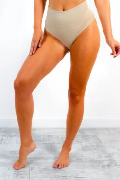 Suck It Up - Nude Shapewear High Waist Control Thong