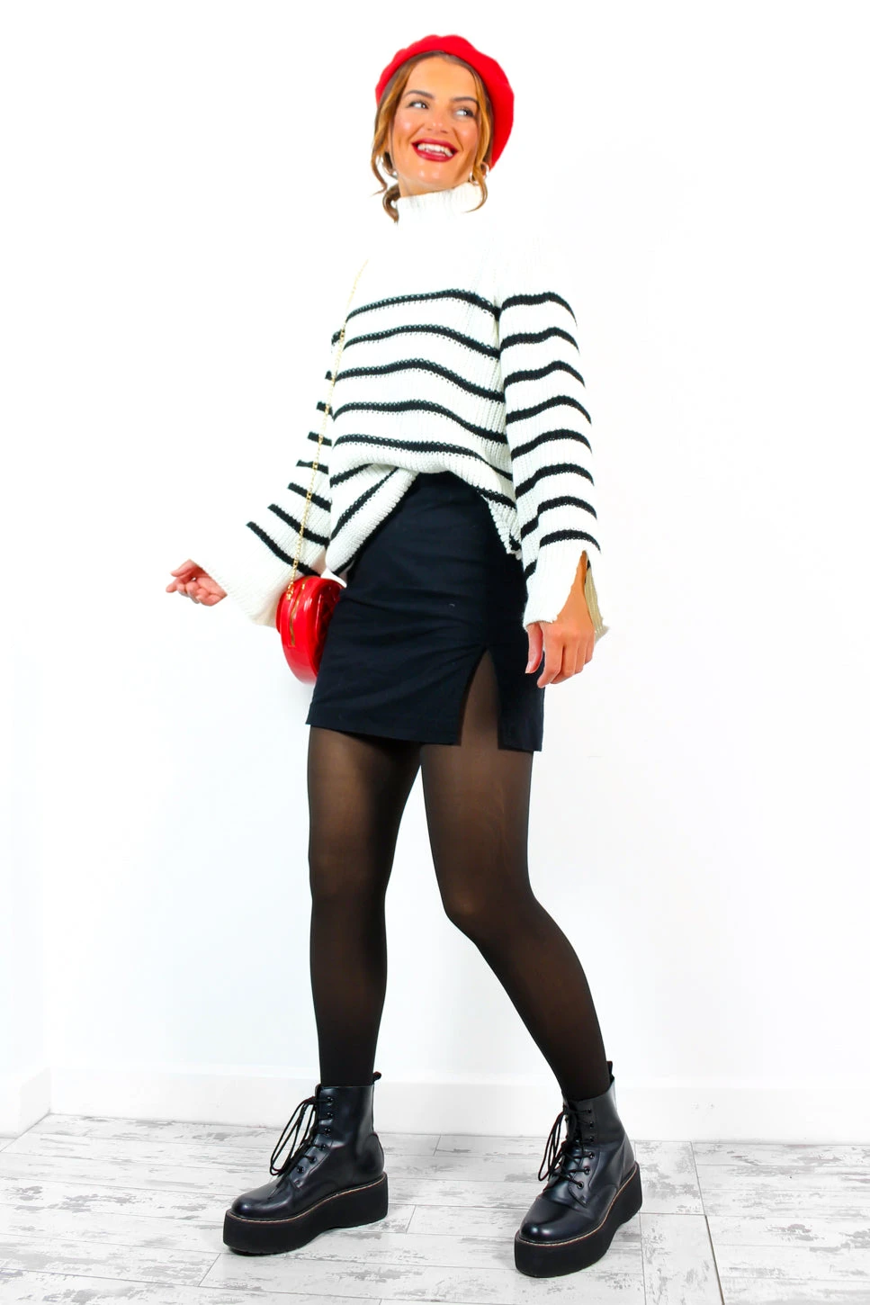 The Perfect Illusion - Black Sheer Look Fleece Lined Tights 5 The Perfect Illusion - Black Sheer Look Fleece Lined Tights - Image 5