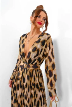 The Pleat Is On - Beige Leopard Pleated Jumpsuit 10 The Pleat Is On - Beige Leopard Pleated Jumpsuit -Fashion Clothing Store ThePleatIsOn BeigeLeopardPleatedJumpsuit5