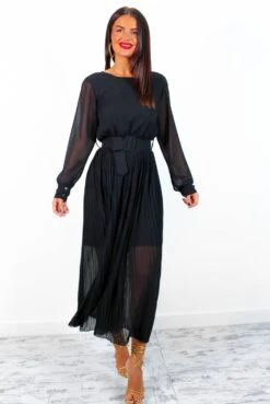 The Pleat Is On - Black Pleated Jumpsuit -Fashion Clothing Store ThePleatIsOn BlackPleatedJumpsuit 1