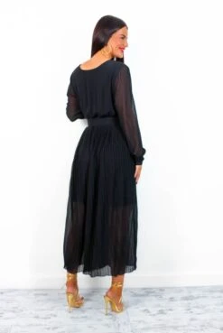 The Pleat Is On - Black Pleated Jumpsuit -Fashion Clothing Store ThePleatIsOn BlackPleatedJumpsuit 2