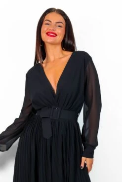 The Pleat Is On - Black Pleated Jumpsuit -Fashion Clothing Store ThePleatIsOn BlackPleatedJumpsuit 3