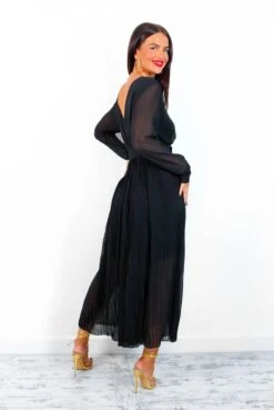 The Pleat Is On - Black Pleated Jumpsuit -Fashion Clothing Store ThePleatIsOn BlackPleatedJumpsuit 6