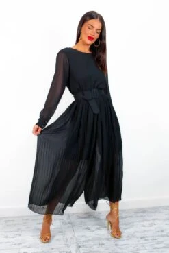 The Pleat Is On - Black Pleated Jumpsuit -Fashion Clothing Store ThePleatIsOn BlackPleatedJumpsuit 8