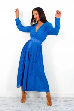 The Pleat Is On - Cobalt Pleated Jumpsuit -Fashion Clothing Store ThePleatIsOn CobaltPleatedJumpsuit 3