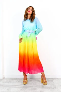 The Pleat Is On - Multi Ombre Pleated Jumpsuit -Fashion Clothing Store ThePleatIsOn MultiOmbrePleatedJumpsuit 6