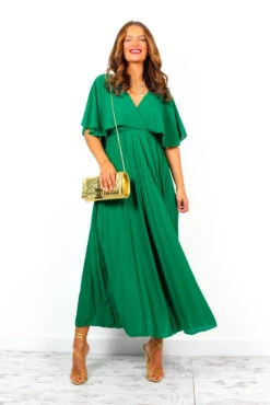 Timeless - Green Maxi Dress -Fashion Clothing Store Timeless GreenMaxiDress 3