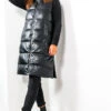 Touch Hood - Black Long Hooded Gilet