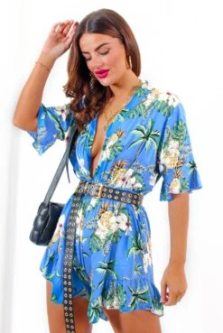 Tropical State Of Mind - Blue Tropical Frill Hem Playsuit 13 Tropical State Of Mind - Blue Tropical Frill Hem Playsuit -Fashion Clothing Store TropicalStateOfMind BlueTropicalFrillHemPlaysuit 5