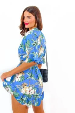 Tropical State Of Mind - Blue Tropical Frill Hem Playsuit 14 Tropical State Of Mind - Blue Tropical Frill Hem Playsuit -Fashion Clothing Store TropicalStateOfMind BlueTropicalFrillHemPlaysuit 6