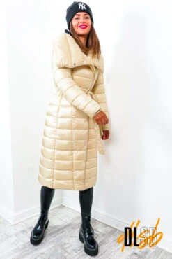 Undercover- Cream Long Puffer Coat