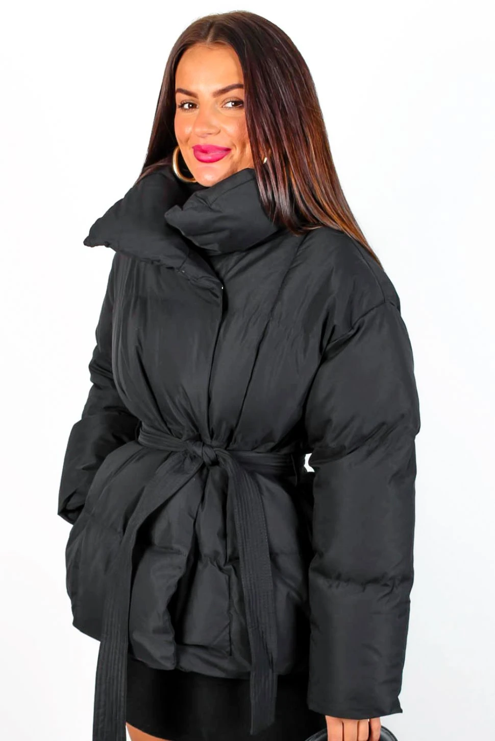 Up To Snow Good - Black Short Puffer Coat 4 Up To Snow Good - Black Short Puffer Coat - Image 4
