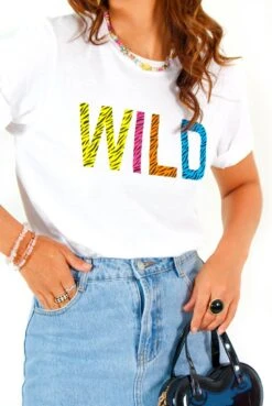 New Arrival -Fashion Clothing Store WatchHerWildSide WhiteMultiTigerPrintGraphicT Shirt 1