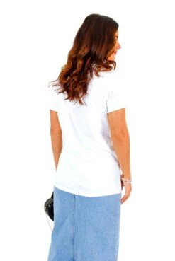 Watch Her Wild Side - White Multi Tiger Print Graphic T-Shirt -Fashion Clothing Store WatchHerWildSide WhiteMultiTigerPrintGraphicT Shirt 4