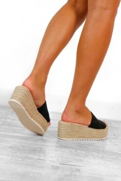 Weave It To Me - Black Espadrille Platform Wedges 8 Weave It To Me - Black Espadrille Platform Wedges -Fashion Clothing Store WeaveItToMe BlackEspadrillePlatformWedges 1