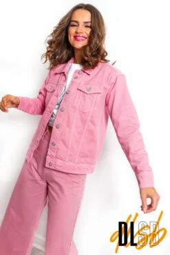 What Do You Jean - Pink Denim Jacket -Fashion Clothing Store WhatDoYouJean PinkDenimJacket 2