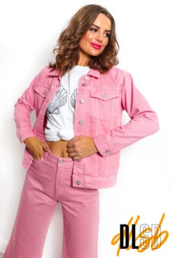 What Do You Jean - Pink Denim Jacket -Fashion Clothing Store WhatDoYouJean PinkDenimJacket 3