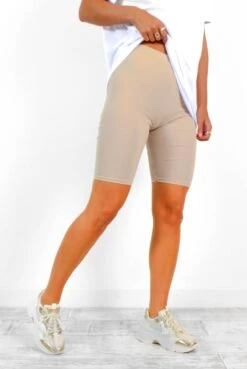 Wifey For Lifey - White Beige Wifey T-Shirt & Cycling Shorts Co-Ord 11 Wifey For Lifey - White Beige Wifey T-Shirt & Cycling Shorts Co-Ord -Fashion Clothing Store WifeyForLifey WhiteBeigeWifeyT Shirt CyclingShortsCo Ord 5