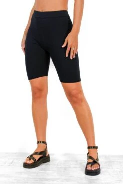 Wifey For Lifey - White Black Wifey T-Shirt & Cycling Shorts Co-Ord -Fashion Clothing Store WifeyForLifey WhiteBlackWifeyT Shirt CyclingShortsCo Ord 2