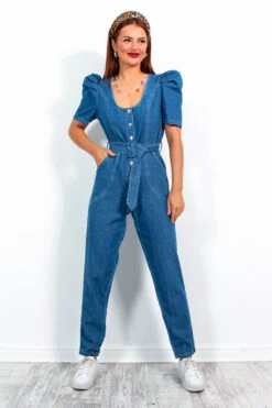 Working Hard Hardly Working - Denim Jumpsuit -Fashion Clothing Store WorkingHard HardlyWorking DenimJumpsuit2